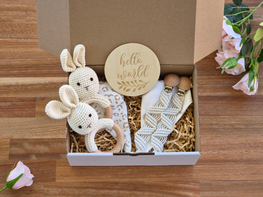 TWIN GIFT BOX - Beige Bunny Gender Neutral